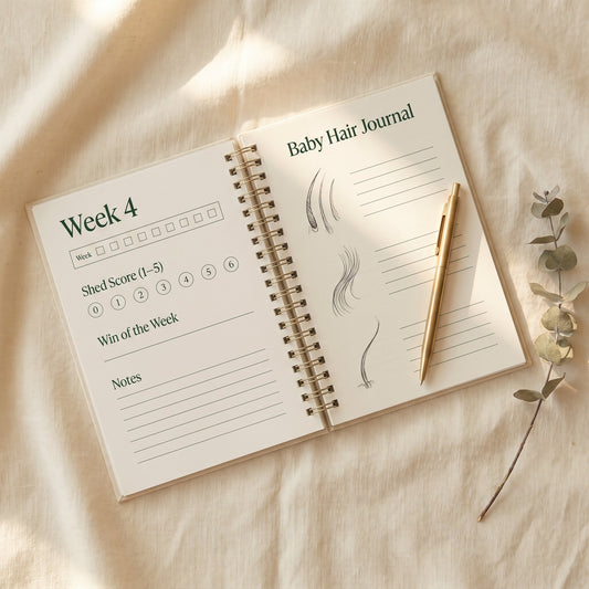 End The Shed 12-Week Tracker — GLP-1 Hair Recovery Journal (Digital)